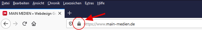 sichere Webseite erkennen durch https Verbindung