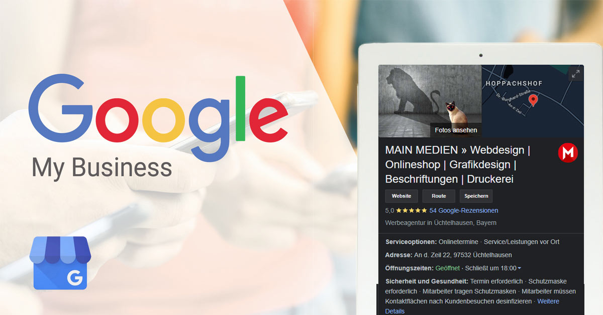 Google MyBusiness Eintrag erstellen - Werbeagentur Schweinfurt