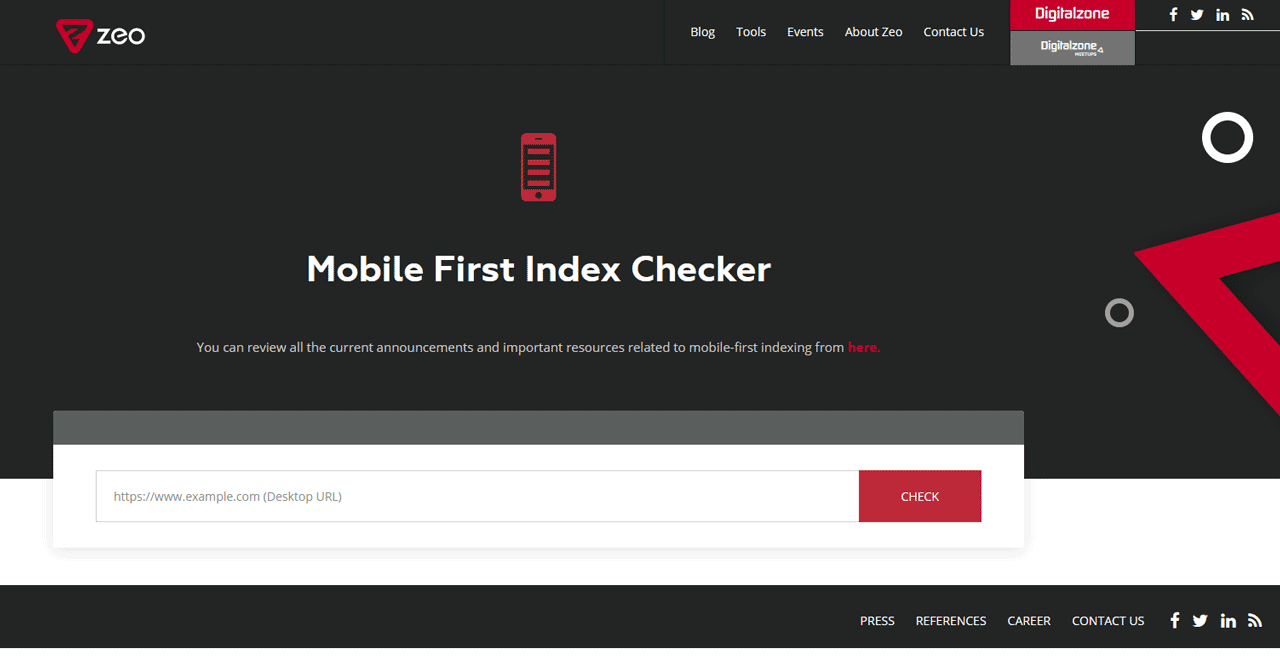 Mobile Webseite testen