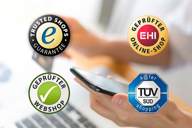 Onlineshop Siegel und Zertifikate