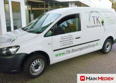 Kastenwagen Beschriftung | MAIN MEDIEN - Fahrzeugbeschrifter in Schweinfurt