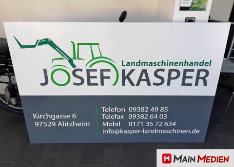 Firmenschild Beschriftung, Gerolzhofen | MAIN MEDIEN - Firmenschilder beschriften