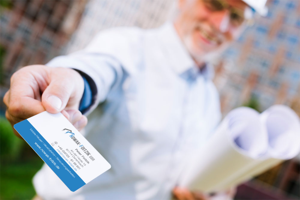 Erster Kontakt per Visitenkarte